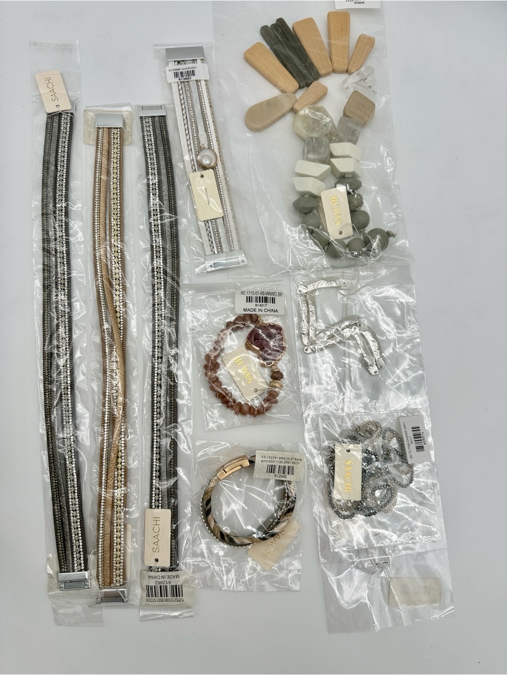 NEW SAACHI Jewelry Reseller/Wholesale Lot - 6 Bracelets & 3 Necklaces NWT